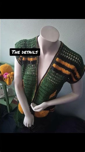 ​Check out this custom Jamaican Independence Day crochet cardigan! 🇯🇲