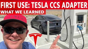 Model Y Charging With Tesla's CCS Combo Adapter: First Use Details