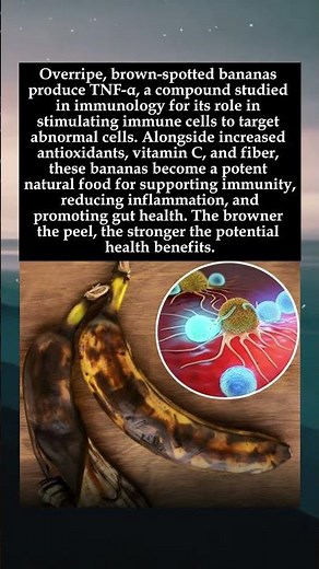 Don’t Toss That Brown Banana—It’s a Health Powerhouse #Nutrition #HealthTips #Immunity #Bananas