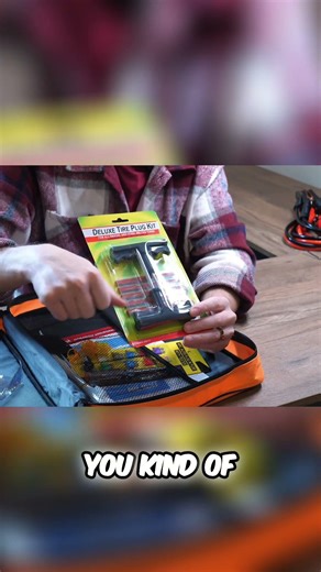 Quick Tire Plug: Fix Flat On The Go! #shorts