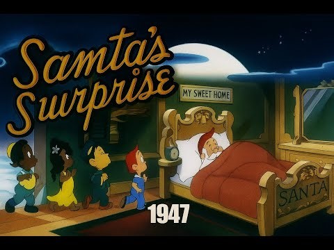Santa's Surprise 1947 Little Audrey Noveltoons Vintage Color Sound Cartoon