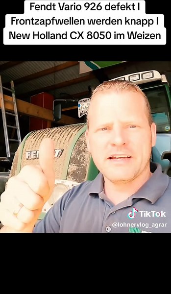 Fendt Vario 926 defekt I Frontzapfwellen werden knapp I New Holland CX 8050 im Weizen#teil1