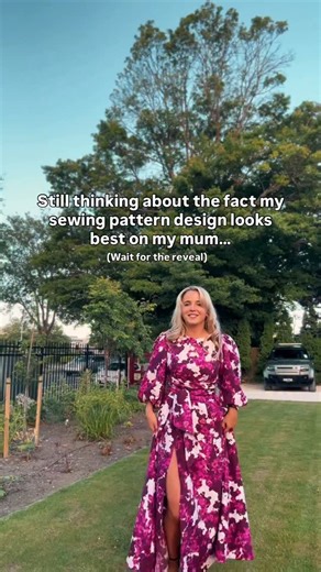EDIT: for those after the sewing pattern, comment Fredy and I can send you a link x She absolutely took my breath awayyyy. The way she is just floating in it 🥹😍 I do love wearing this myself, it has to be my current favourite. But it’s extra special seeing mum wearing it and looking so stunning 🥹 Check the comments for sewing pattern details and customisations chosen from the pattern x | The Bold One