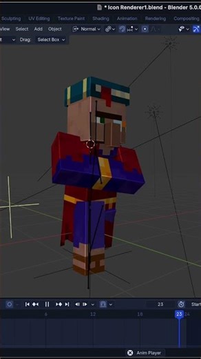 Random animations | #minecraft #blender #minecraftanimations