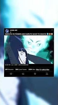 NARUTO VS TONERI AND NARUTO SAVE TO HINATA 🔥🥶😱!! #viral #anime #naruto