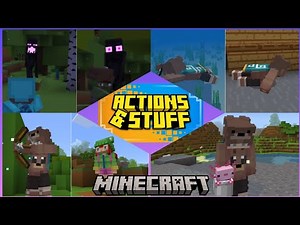 Actions and Stuff para tu Minecraft Bedrock 1.21+ MCPE 1.21 Minecraft pe ACTIONS & STUFF