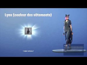 Fortnite : SKIN ÉVOLUTIF DE LYNX débloqué a 100% saison 7