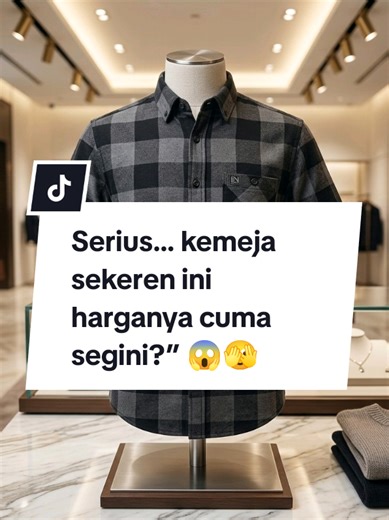 Kemeja kotak hitam abu-abu dengan model simpel tapi tetap kelihatan mahal. Cocok dipakai buat jalan, nongkrong, atau kerja santai. Bahannya nyaman, tampilannya rapi, dan gampang dipaduin sama jeans atau celana chino. ✨ Model kekinian ✨ Adem dan nyaman dipakai ✨ Harga ramah di kantong Kalau lagi cari kemeja keren tapi nggak bikin dompet nangis, ini pilihan yang pas. #creatorsearchinsights #kemeja #kemejapria #kemejamurah