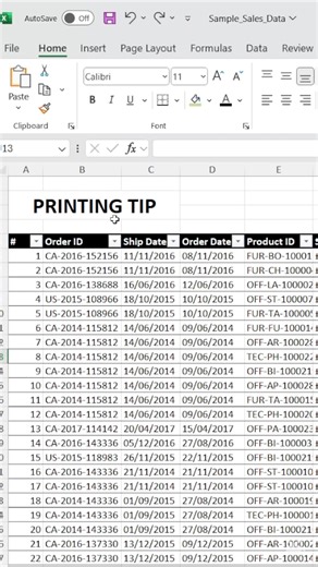 Excel Printing Tip #microsoft #microsoftexcel #exceltips #tipsandtricks #exceltricks #excel #googlesheets #spreadsheet #workhacks #tutorial #Office_IT_Solutions #spreadsheets #corporate #accounting #sheets #excellent