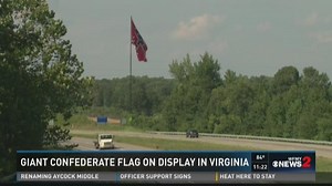 Protesters Raise Ginormous Confederate Flag in Virginia