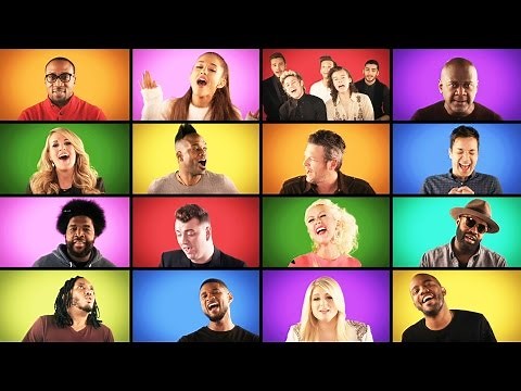Watch Jimmy Fallon, The Roots, And Music Superstars Sing "We Are The Champions" (A Cappella)