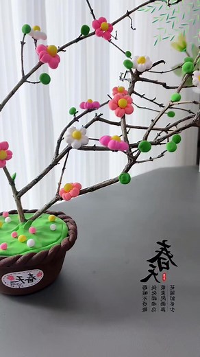 5.4K views · 26 reactions | Use branches, clay and disposable lunch boxes to make small spring handicrafts #parentchild handicraft #handmade #diy #children's #handicraft #spring #handicraft paper craft | paper craft | Facebook