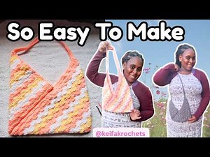 Crochet ONE Rectangle... Get THIS Bag!