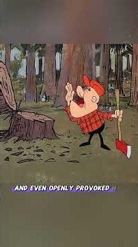 Did you know the Pink Panther was a lumberjack? #cartoon #animation #usa #youtube