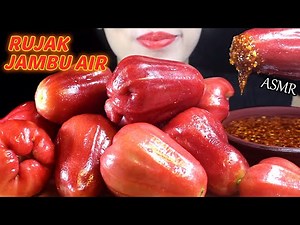 ASMR (RUJAK JAMBU AIR SAMBEL KACANG) Bell Fruit | Eating Nonstop #P5