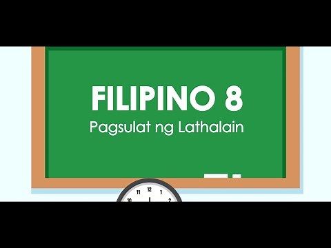 Video-aralin sa Filipino 8: Pagsulat ng Lathalain
