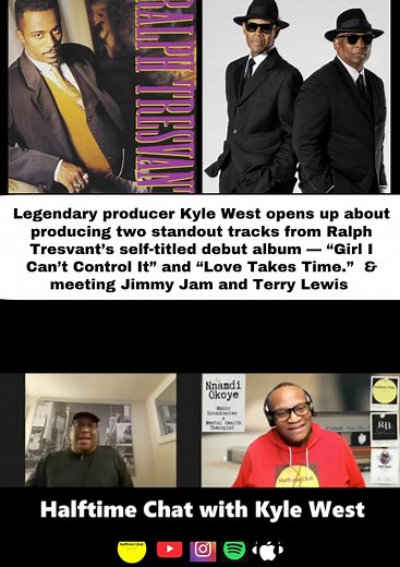 Legendary producer Kyle West opens up about producing two standout tracks from Ralph Tresvant’s self-titled debut album — “Girl I Can’t Control It” and “Love Takes Time.” 💿🔥 Kyle reflects on the unforgettable experience of meeting icons Jimmy Jam & Terry Lewis, saying he’s still incredibly proud to have songs featured alongside theirs on the same classic project. 🙌🏾✨ Looking back 35 years later, Kyle humbly admits he feels he “could’ve done better with the production,” but fans still agree —
