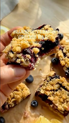 EASY Blueberry Lemon Bars