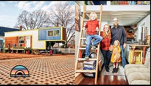 490K views · 5.3K reactions | The Schons are a family of 4. They've been working on their DIY tiny home for 2 years and just recently moved into the Lake Dallas Tiny Home Community. The kids each have their own unique bedroom with personalized painted ceilings and decoupaged floors, which adds such an amazing touch. They homeschool and love the life that tiny living affords them. | Tiny Home Tours | Facebook