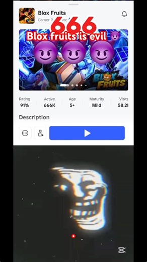 Blox fruits is evil 👿 #roblox #bloxfruits #gaming #funny