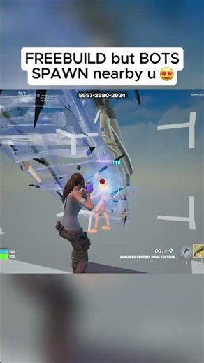 BOTS SPAWN nearby ur buildings on this FREEEBUILD Map 🤩 #fortnite #fortniteclips