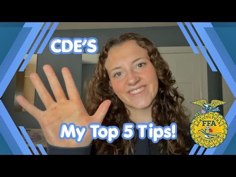 My 5 Tips for your FFA CDE Competition