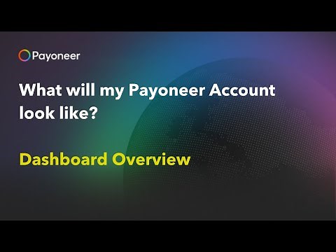 Payoneer account dashboard tutorial for global payment management