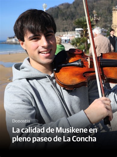 Sergio Muñoz: Joven músico donostiarra en las calles