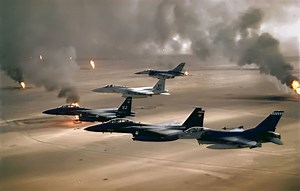 This Gulf War footage of an F-16 dodging 6 Iraqi missiles is insane