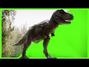 T-Rex Jurassic World Green Screen free
