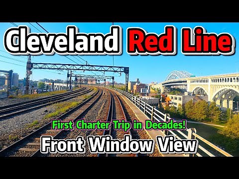 ⁴ᴷ⁶⁰ Driver’s View: Cleveland RTA Red Line – Tower City to Airport (Rare Charter Ride!)
