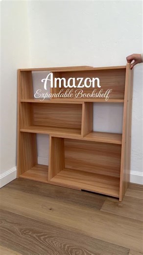 Myra Claire on Instagram: "✨ Amazon expandable bookshelf ✨ Stylish storage that grows with your book collection 🤍 Keeps everything neat, organized, and adds instant character to your space. ✨ Adjustable shelving to fit all sizes 📚 Perfect for books, decor & plants 🏡 Works in living rooms, bedrooms & offices 💫 Functional and aesthetic 📦 Comment “BOOKSHELF” for the link or check my bio ✨ 🎥elnazhamai TikTok #ExpandableBookshelf#booklover #shelf #organise #furniture"