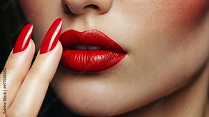 Creating the perfect bold red lip look for a glamorous night out at a beauty studio in 2023