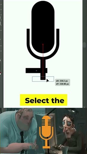 🎯 Poor Work vs Smart Work to Create a mic Icon in Adobe Illustrator 💻( A to Z guide ) #tutorial .