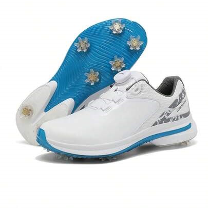 Women's Golf Shoes With Rotary Buckle, Non-Slip Sports Casual Outdoor Training Shoes, Comfortable And Versatile | SHEIN