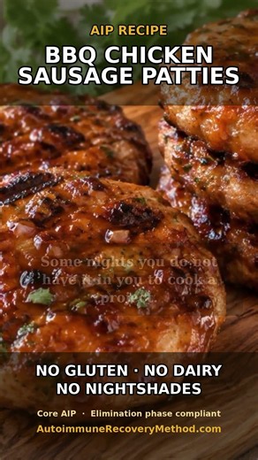 BBQ Chicken Sausage Patties | AIP Recipe #Shorts