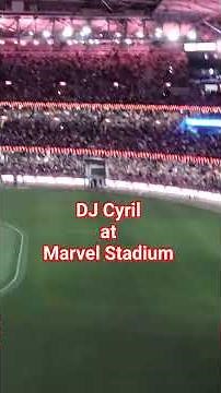DJ Cyril - BBL mid match performance at Marvel stadium