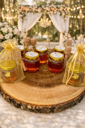 Mini Honey Jars – Wedding & Baby Shower Favors | Personalized Honey Party Gifts | Bridal Shower, Bee Theme, Rustic Event Favors - Etsy