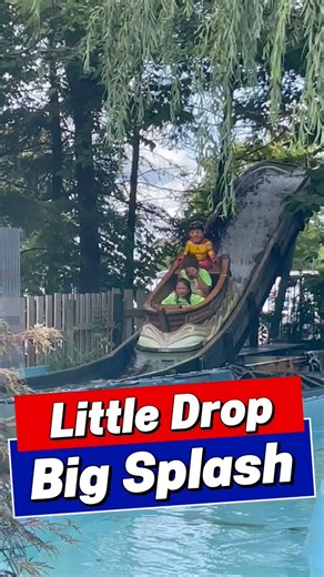 271K views · 819 reactions | For just a small drop the Little Dipper Log Flume at Adventureland on Long Island has a decent splash #AmusementParkThrills #themepark #waterride | In The Loop | Facebook