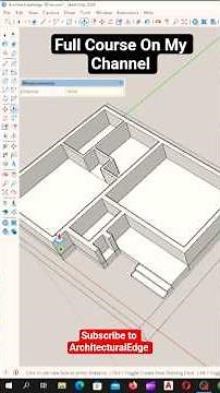 How To Make Walls In SketchUp 2026 | Fast and Clean #shorts #sketchup