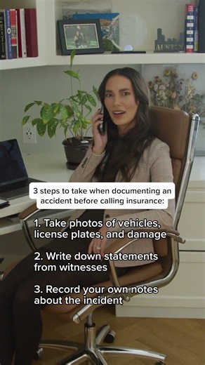 steps to take when documenting an accident before calling insurance.