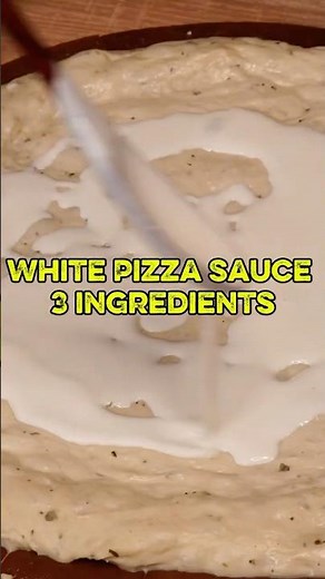 White Pizza Sauce 3 Ingredients #food #recipe #easyrecipe #pizza