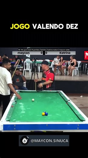 MAYCON VS BAIANO KATRINA #maycondeteixeira #sinuca