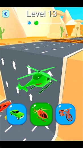 Shape Shifting Game 🎮 | Level 13 completed 🎯| #shortfeed #shorts