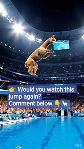 🥇 Alpaca Jumps Into Swimming Pool 😱💦 | AI Video