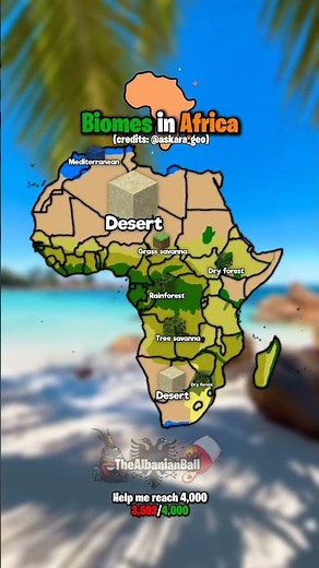 Biomes in Africa #map #geographythroughmaps #potatomapping #mapguide #geography #mapping #geoportal