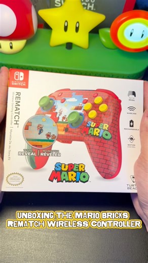 Unboxing the Mario Bricks Rematch Wireless Controller for Nintendo Switch 2. #turtlebeach #unboxing #nintendo #nintendoswitch2 #supermario #gamersofinstagram #gamergram | Turtle Beach