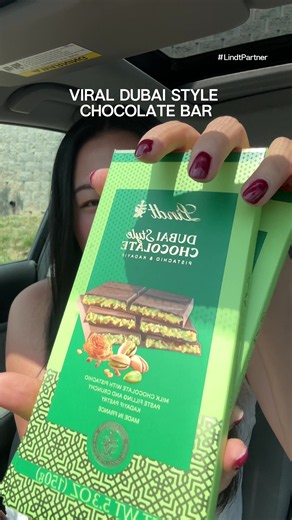 A chocolate lover’s first reaction to the viral Lindt Dubai Style Chocolate Bar 🤎 The smooth chocolate pistachio crunch combo is everything ✨ Would you try it? @Lindt Chocolate USA #LindtPartner