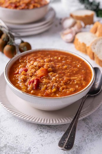Slow Cooker Red Lentil Soup Recipe - Vegan in the Freezer