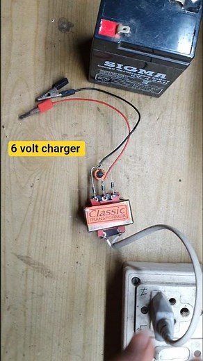 How to make 6 Volt Battery Charger #shorts #battery #viral